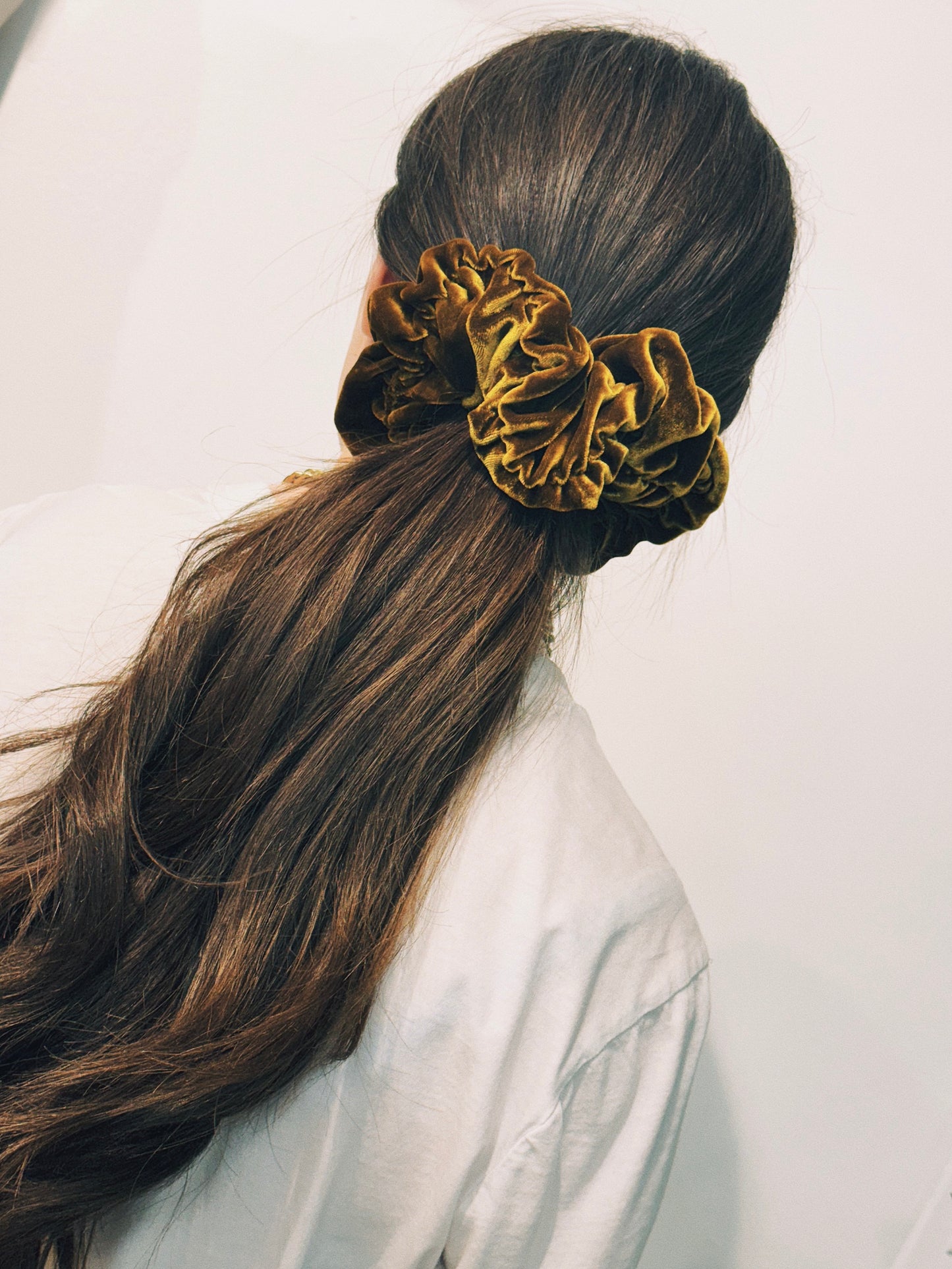 Celosia Gathered Velvet Scrunchie (more colors available)