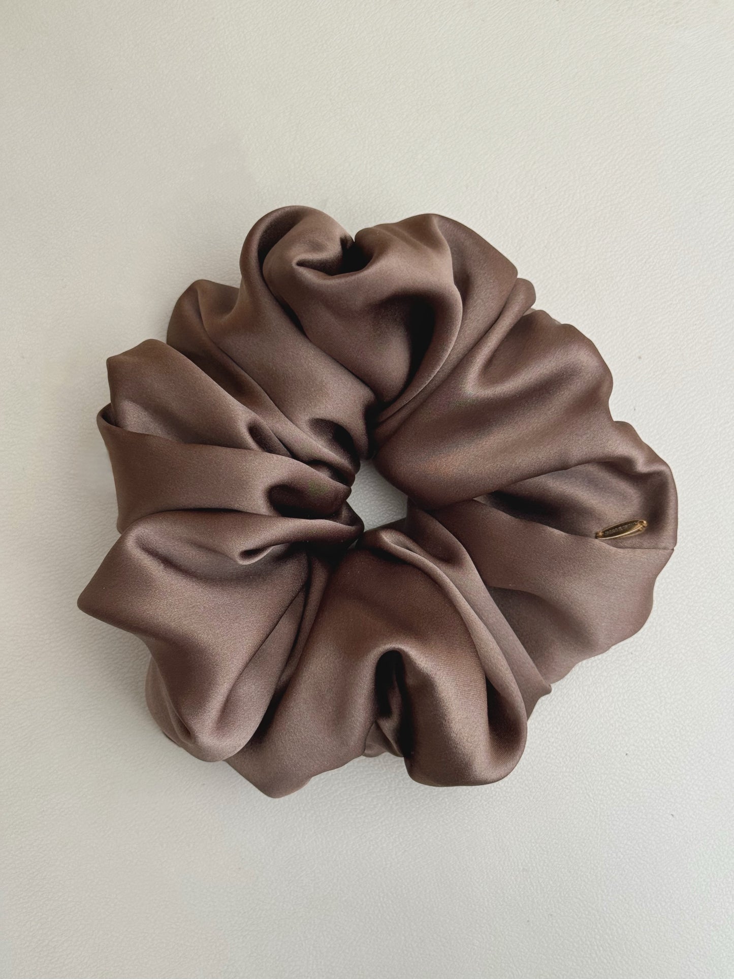 Mallow Scrunchie in Silk Charmeuse