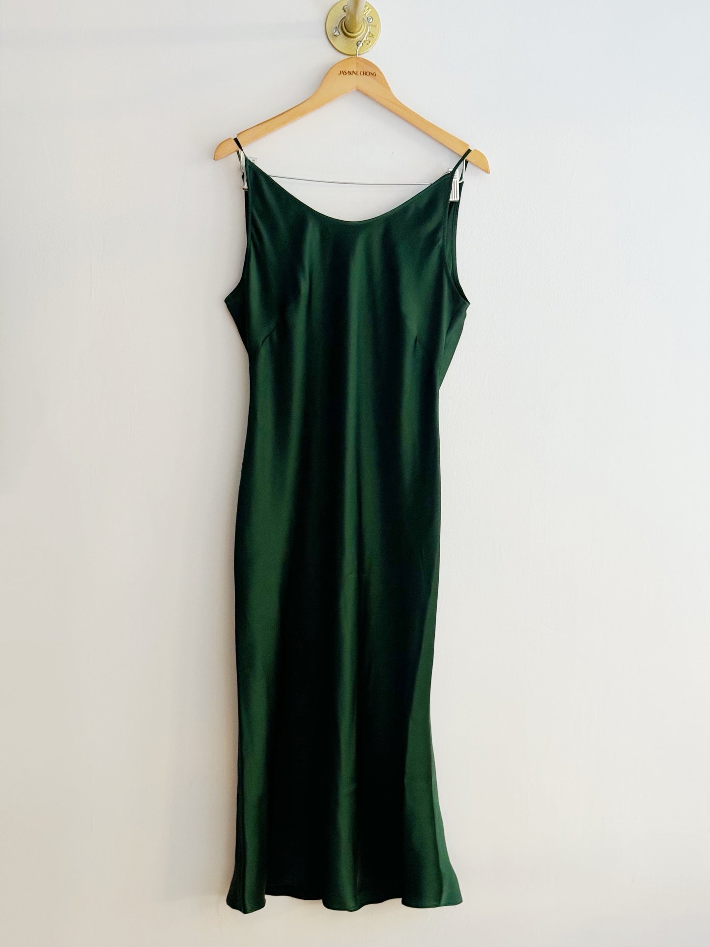 Theodora Midi Silk Bias Slip