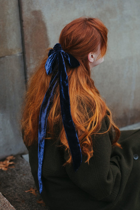 Bow Velvet Scrunchies