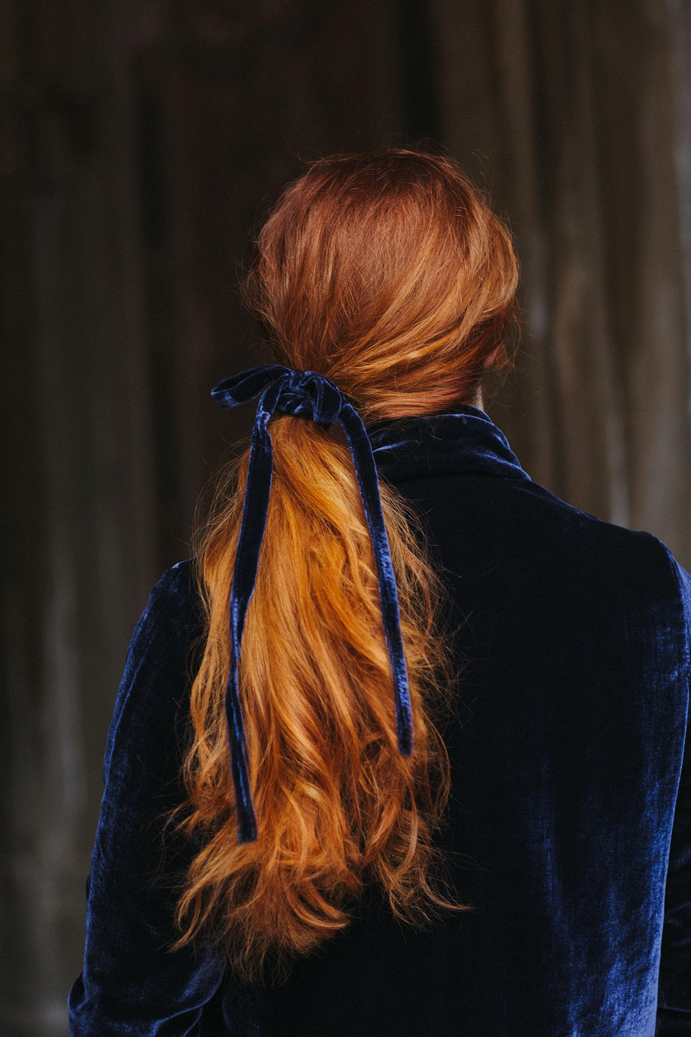 Velvet Bow Scrunchie