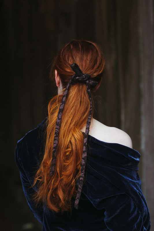 Velvet Bow Scrunchie