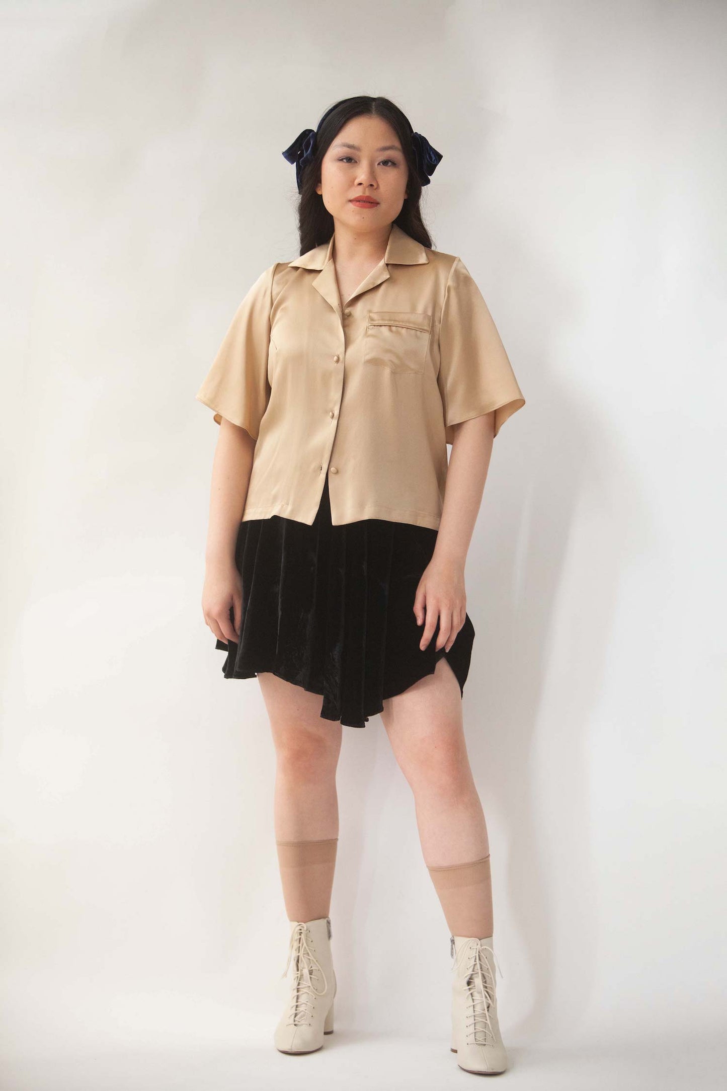 Stacey Silk Charmeuse Shirt