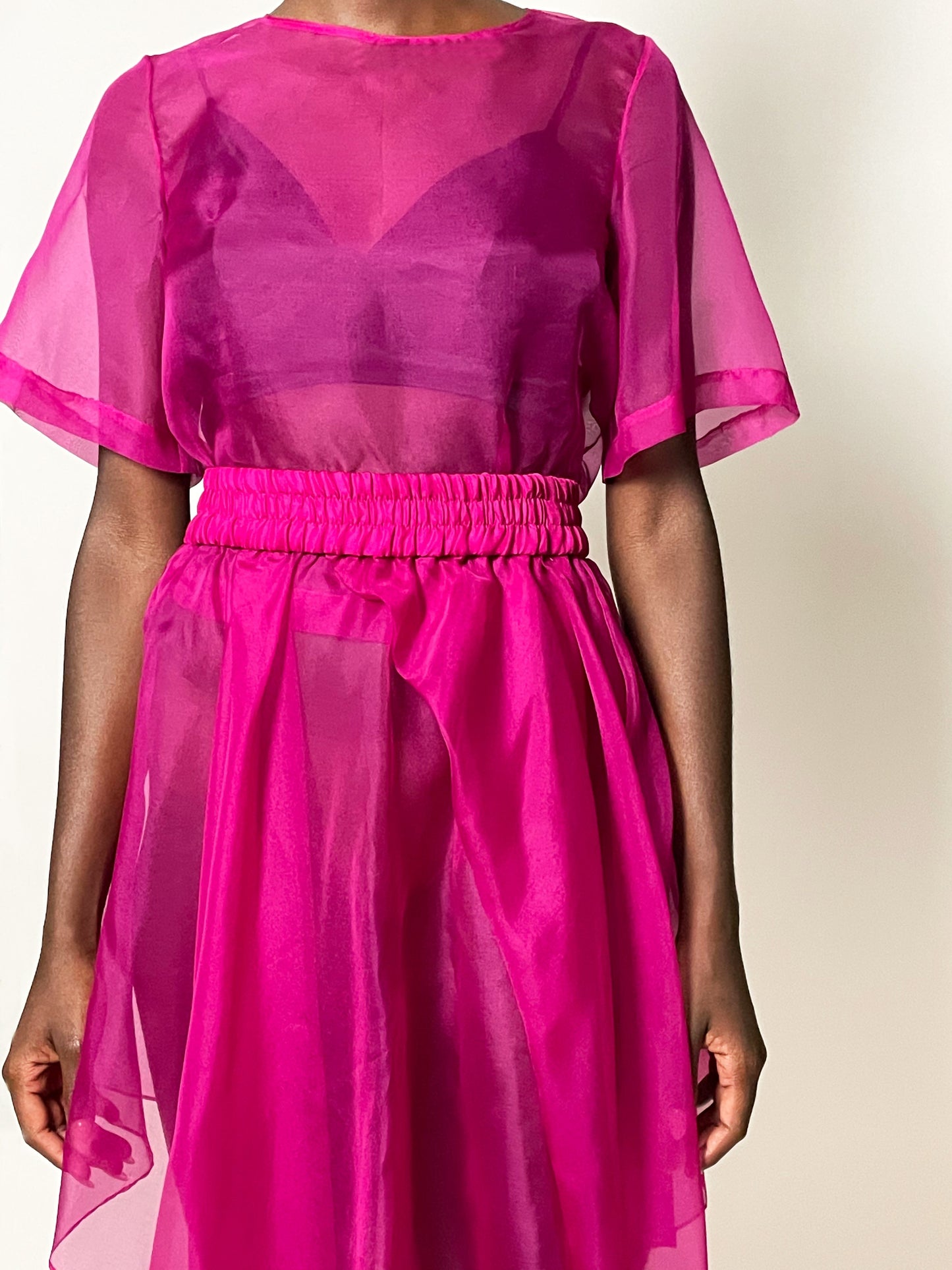 Lin Silk Organza Tee