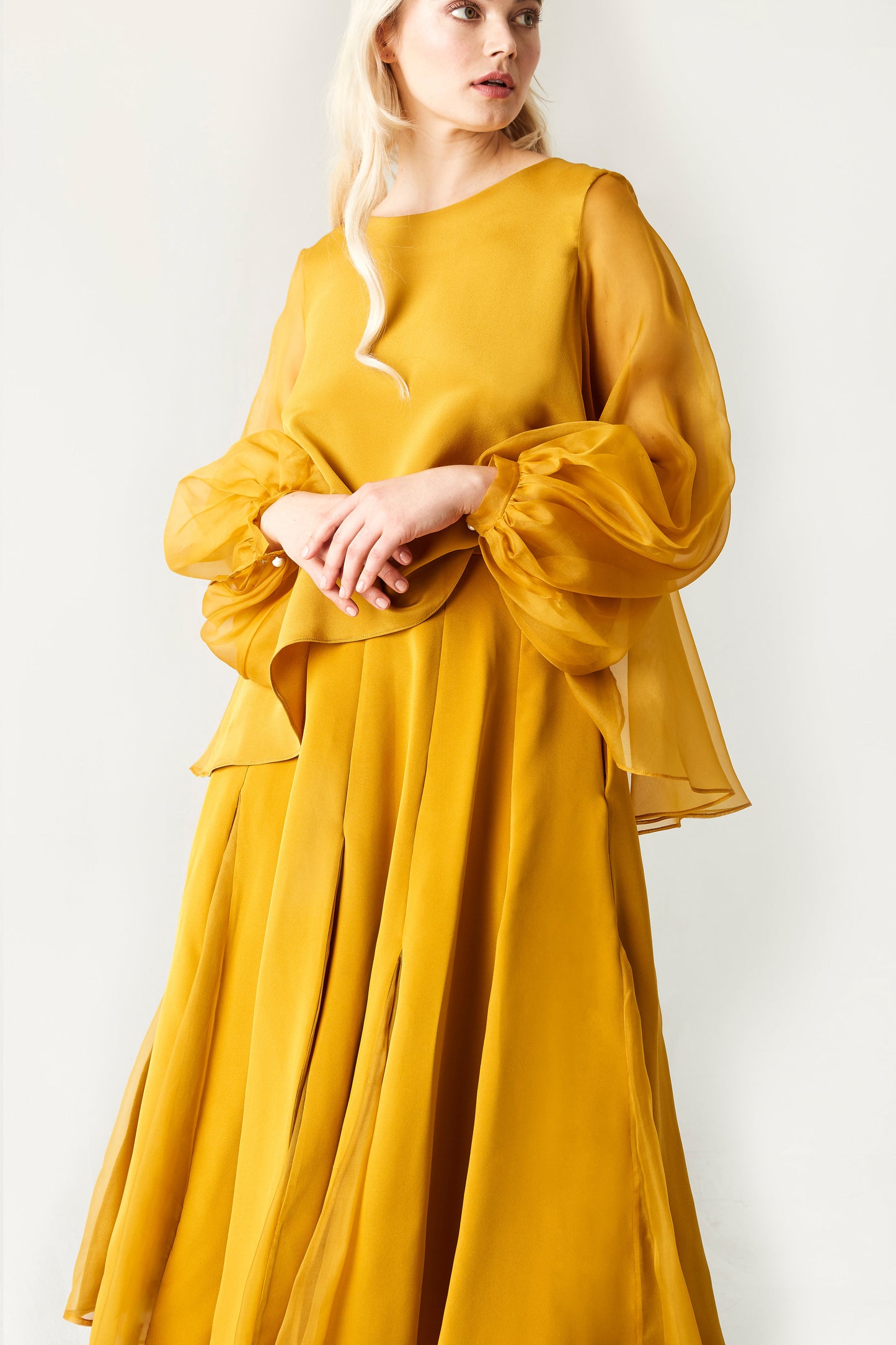 Designer blouse for women in silk organza