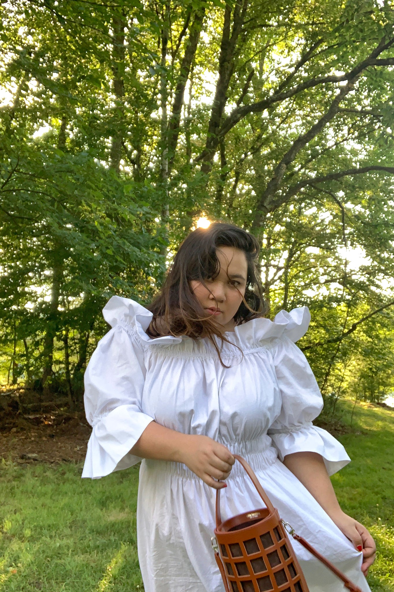 Women's Summer White Cotton Dress