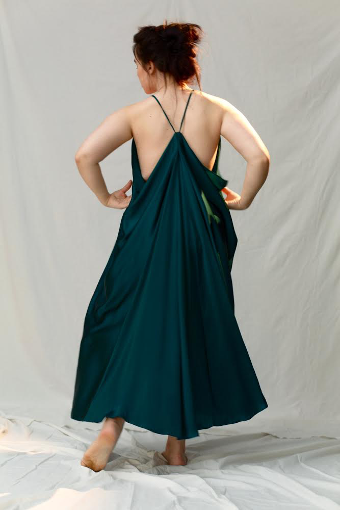 Botanist Silk Charmeuse Dress