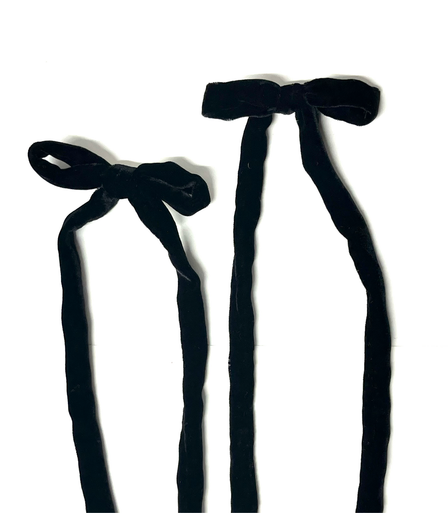 Udon Velvet Bow Clips (Pair)