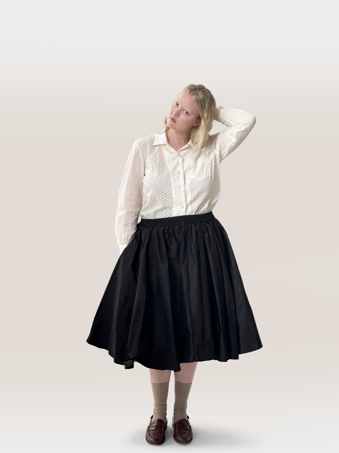 Bira Silk Taffeta Skirt