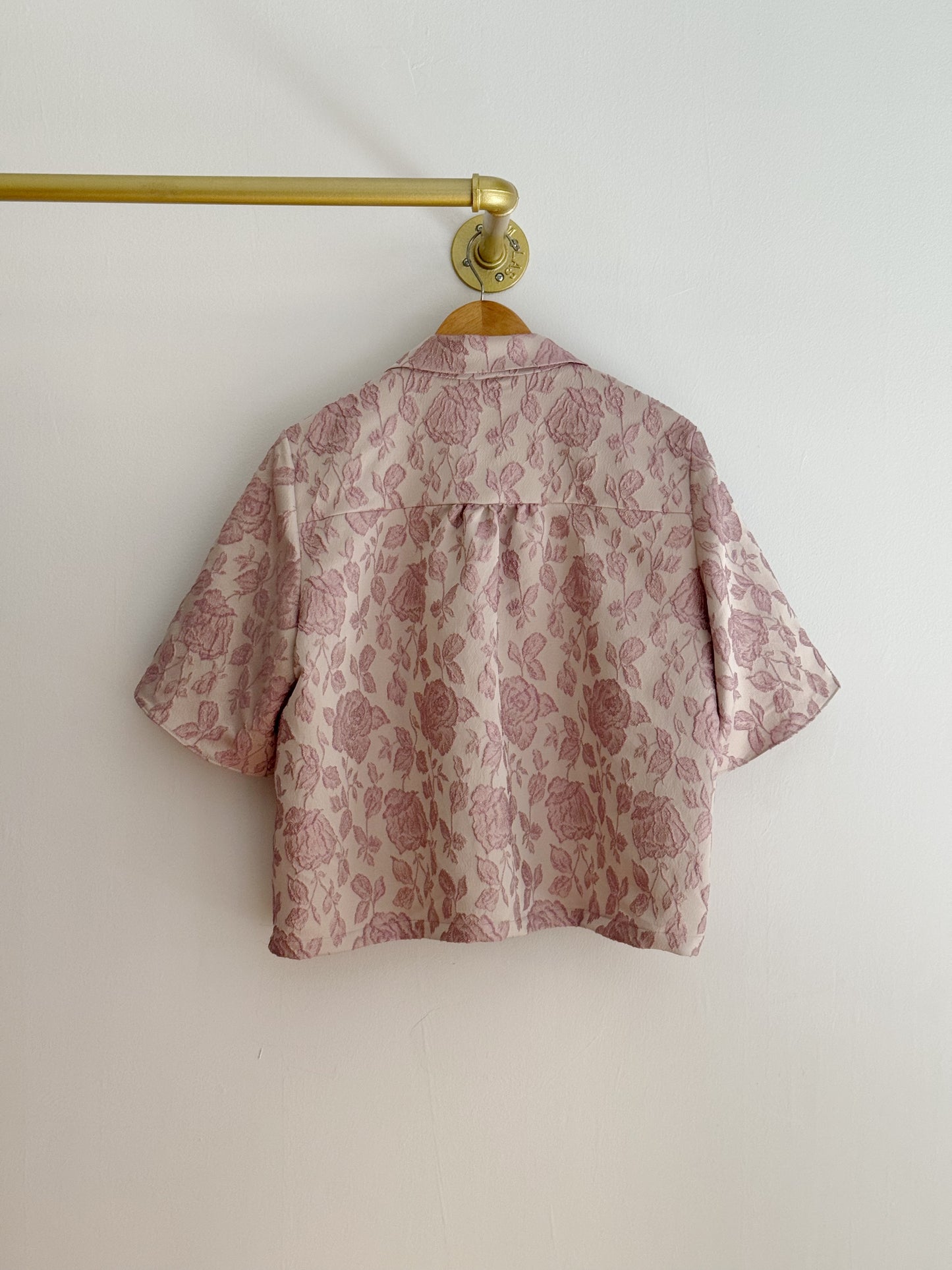 Lavender Rose Cabana Shirt