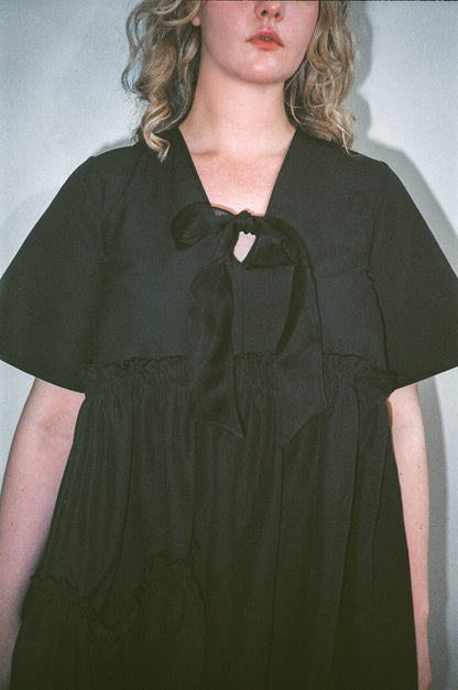 Min Babydoll Dress in Silk Cotton Poplin