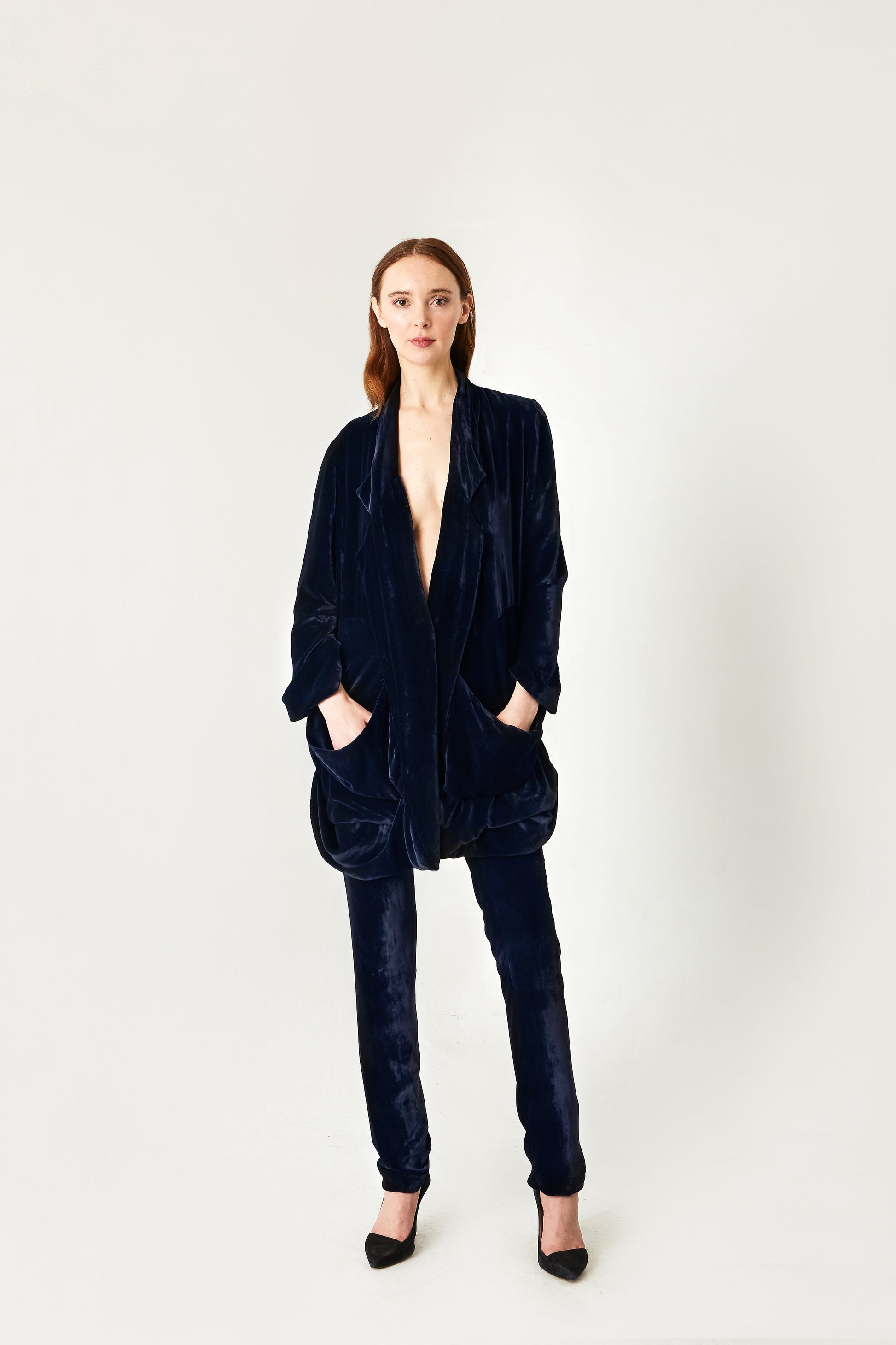 women's velvet jacket designer