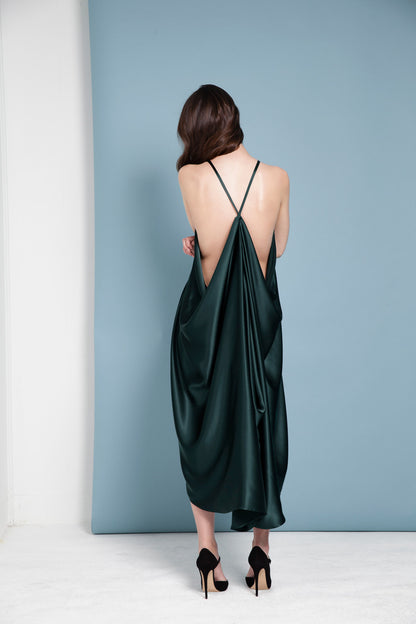 Botanist Silk Charmeuse Dress