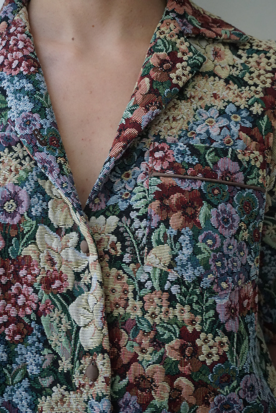 Eden Cabana Shirt in Bouquet Tapestry
